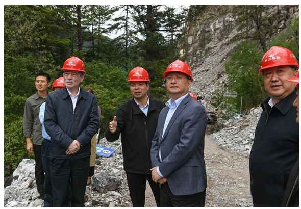 四川省委副書記、省長尹力一行赴 九寨溝景區(qū)恢復(fù)重建項(xiàng)目調(diào)研