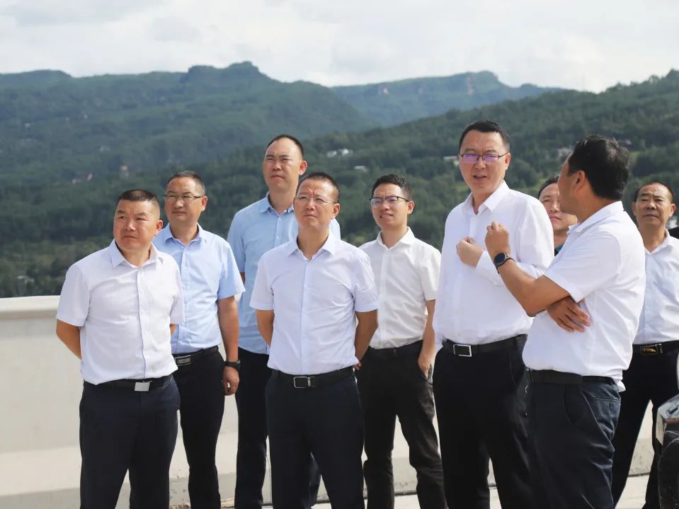 四川省交通運(yùn)輸廳黨組成員、總工程師王茂奎到鎮(zhèn)廣高速王通段A1合同段調(diào)研